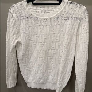 Fendi monogram knit sweater size M